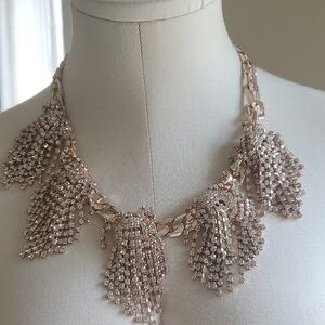 Elegant Rose Gold Statement Necklace. INC